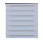 vidaXL Zebrová roleta 80,9x150 cm Šírka látky 76,7 cm biela – Obrázok 2