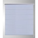 vidaXL Zebrová roleta 80,9x150 cm Šírka látky 76,7 cm biela – Obrázok 4