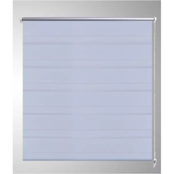 vidaXL Zebrová roleta 80,9x150 cm Šírka látky 76,7 cm biela – Obrázok 4