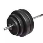 Obojručná činka so závažiami 60 kg – Obrázok 3