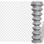 vidaXL Drôtené pletivo, pozinkovaná oceľ 15x1 m, strieborné