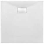 vidaXL Sprchová vanička, SMC, biela 90x90 cm – Obrázok 5