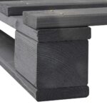 vidaXL Paletový posteľný rám sivý 90x200 cm masívne borovicové drevo – Obrázok 6