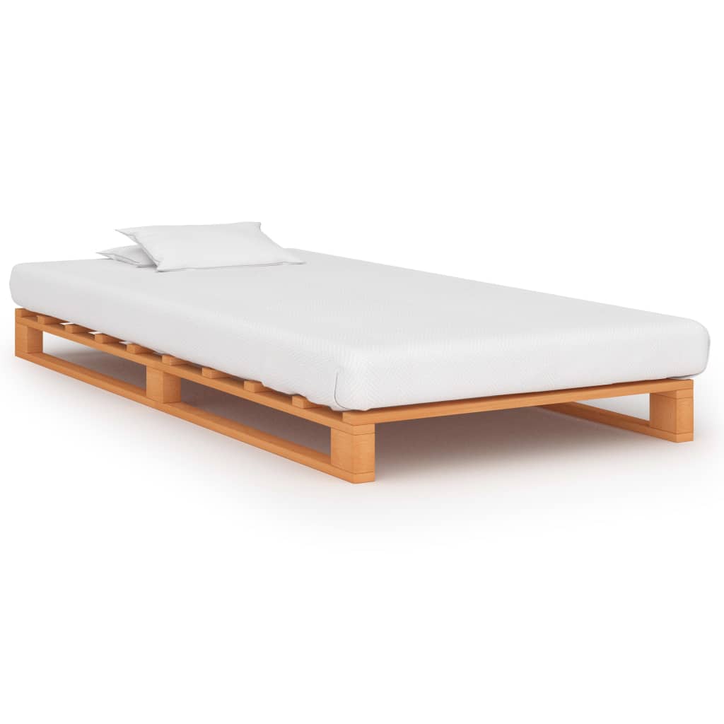 VXL8719883692586_a_en_hd_1.jpg vidaXL Paletový posteľný rám, hnedý, borovicový masív 100x200 cm – Obrázok 1