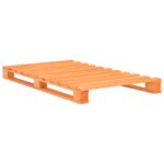 vidaXL Paletový posteľný rám, hnedý, borovicový masív 100x200 cm – Obrázok 2