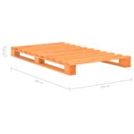 vidaXL Paletový posteľný rám, hnedý, borovicový masív 100x200 cm – Obrázok 7