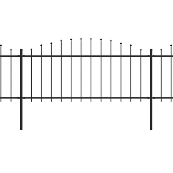 VXL8719883714370_g_en_hd_1.jpg vidaXL Záhradný plot s hrotmi, oceľ (0,5-0,75)x10,2 m, čierny – Obrázok 2