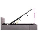 vidaXL Hydraulický posteľný rám+úložný priestor, látka 160x200 cm – Obrázok 11