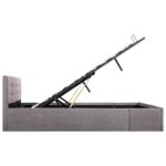 vidaXL Hydraulický posteľný rám+úložný priestor, látka 160x200 cm – Obrázok 6