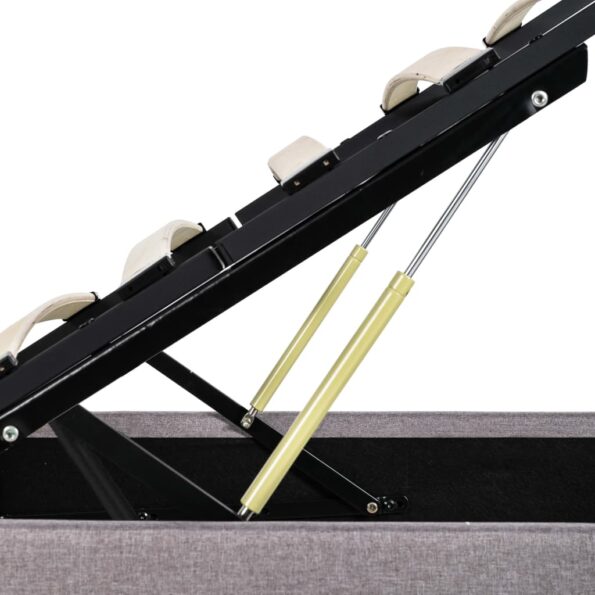 vidaXL Hydraulický posteľný rám+úložný priestor, látka 160x200 cm – Obrázok 7