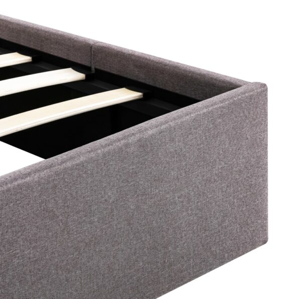 vidaXL Hydraulický posteľný rám+úložný priestor, látka 160x200 cm – Obrázok 9