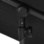 vidaXL Vonkajší slnečník s hliníkovou tyčou 2x1,5 m, čierny – Obrázok 7