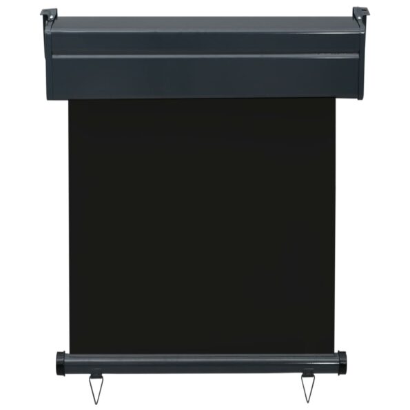 vidaXL Bočná markíza na balkón 65x250 cm, čierna – Obrázok 4