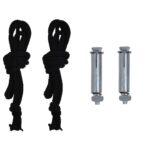 vidaXL Bočná markíza na balkón 65x250 cm, čierna – Obrázok 9