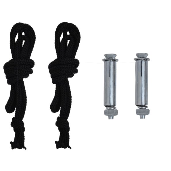 vidaXL Bočná markíza na balkón 65x250 cm, čierna – Obrázok 9