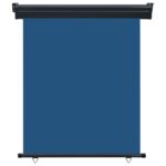vidaXL Bočná markíza na balkón 145x250 cm modrá – Obrázok 2