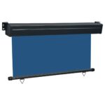 vidaXL Bočná markíza na balkón 145x250 cm modrá – Obrázok 3