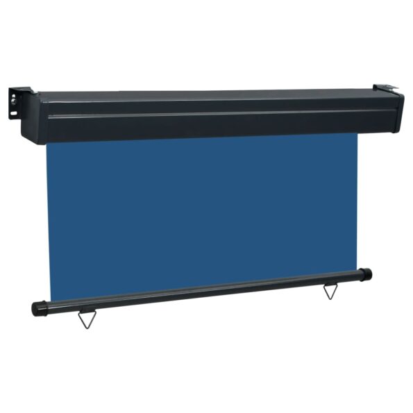 vidaXL Bočná markíza na balkón 145x250 cm modrá – Obrázok 3