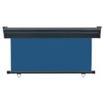 vidaXL Bočná markíza na balkón 145x250 cm modrá – Obrázok 4