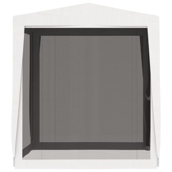 vidaXL Párty stan so 4 sieťkovanými bočnými stenami 2x2 m biely – Obrázok 7