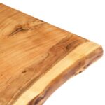 vidaXL Doska na kúpeľňovú skrinku, akáciový masív 58x52x3,8 cm – Obrázok 3