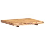 vidaXL Doska na kúpeľňovú skrinku, akáciový masív 58x52x3,8 cm – Obrázok 9