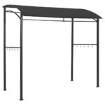 vidaXL Grilovací altánok 215x150x220 cm antracitový oceľový – Obrázok 3