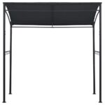 vidaXL Grilovací altánok 215x150x220 cm antracitový oceľový – Obrázok 4