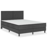 vidaXL Rám na boxspring posteľ, sivý, látka 140x200 cm – Obrázok 2