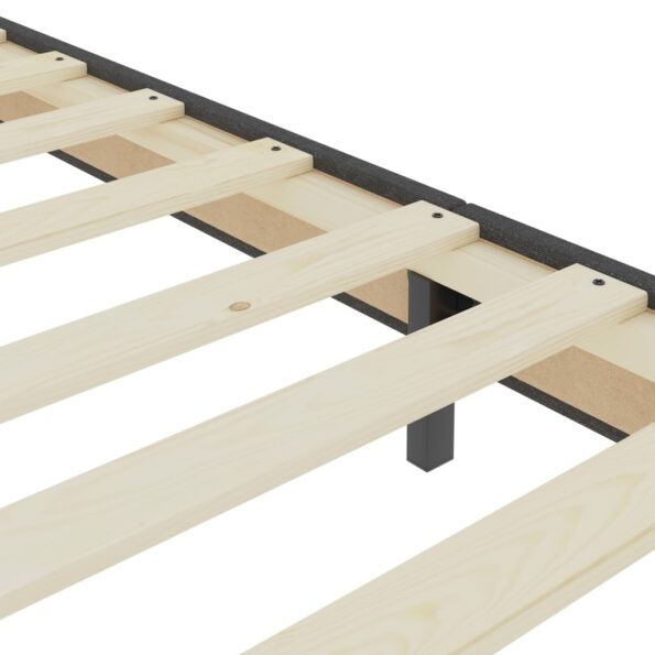 vidaXL Rám na boxspring posteľ, sivý, látka 140x200 cm – Obrázok 7