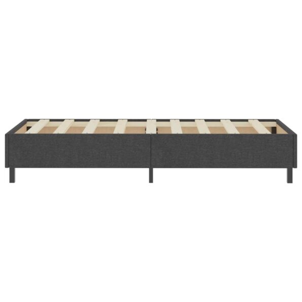 vidaXL Rám na boxspring posteľ, sivý, látka 90x200 cm – Obrázok 5