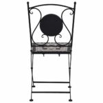 vidaXL 3-dielna mozaiková bistro súprava, keramika, sivá – Obrázok 6