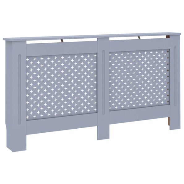 vidaXL Kryt na radiátor antracitový 152x19x81 cm MDF – Obrázok 2