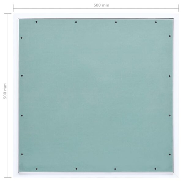 vidaXL Prístupový panel s hliníkovým rámom a sadrokartónom 500x500 mm – Obrázok 8