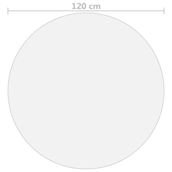 vidaXL Chránič na stôl priehľadný Ø 120 cm 1,6 mm PVC – Obrázok 5