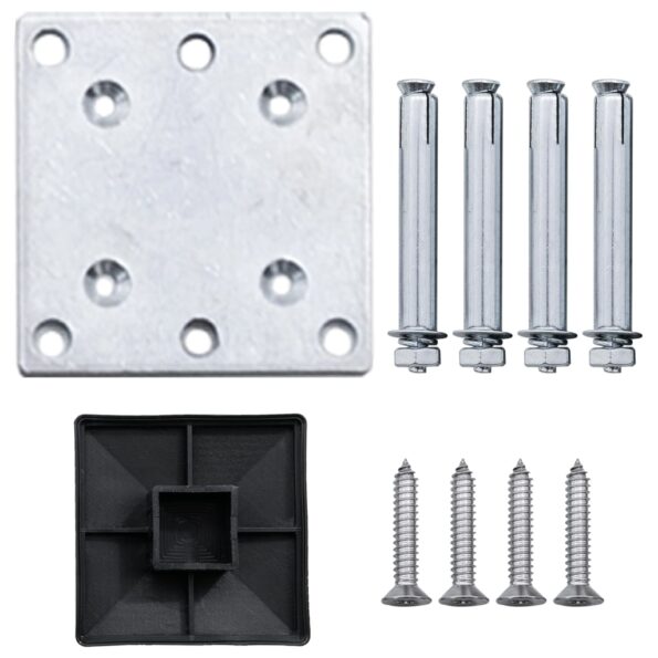 vidaXL WPC plotová sada 5 štvorcových + 1 zošikmený diel sivý 965x186 cm – Obrázok 12