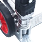 vidaXL Skladací schodiskový vozík strieborný hliníkový 70 kg – Obrázok 8