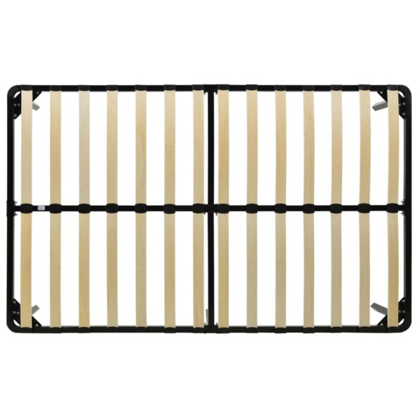 vidaXL Posteľný rám, čierny, kov 140x200 cm – Obrázok 5