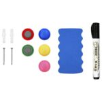 vidaXL Magnetická tabuľa stierateľná za sucha biela 60x40 cm oceľ – Obrázok 5