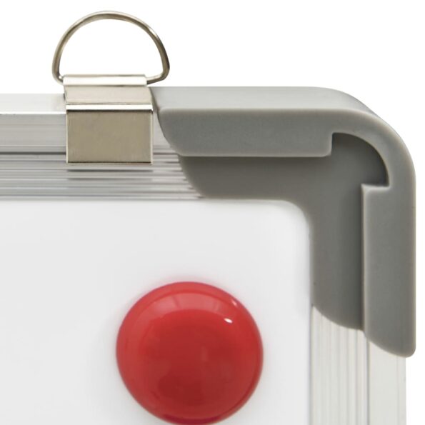 vidaXL Magnetická tabuľa stierateľná za sucha biela 60x40 cm oceľ – Obrázok 6