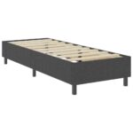 vidaXL Posteľ boxspring tmavošedá látková 90x200 cm – Obrázok 4