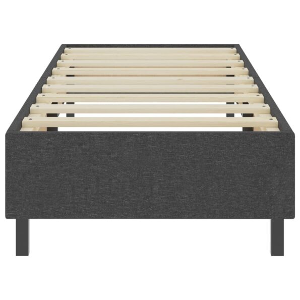 vidaXL Posteľ boxspring tmavošedá látková 90x200 cm – Obrázok 5