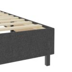 vidaXL Posteľ boxspring tmavošedá látková 90x200 cm – Obrázok 7