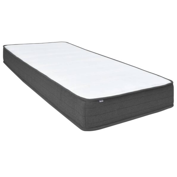 vidaXL Posteľ boxspring tmavošedá látková 90x200 cm – Obrázok 9