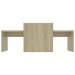 vidaXL Konferenčné stolíky, dub sonoma 100x48x40 cm, kompozitné drevo – Obrázok 4