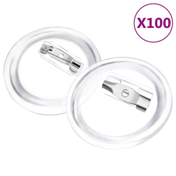 vidaXL Sada odznakov so špendlíkmi 100 sád akrylová 25 mm – Obrázok 2