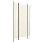 vidaXL 3-panelový paraván biely 150x180 cm – Obrázok 3