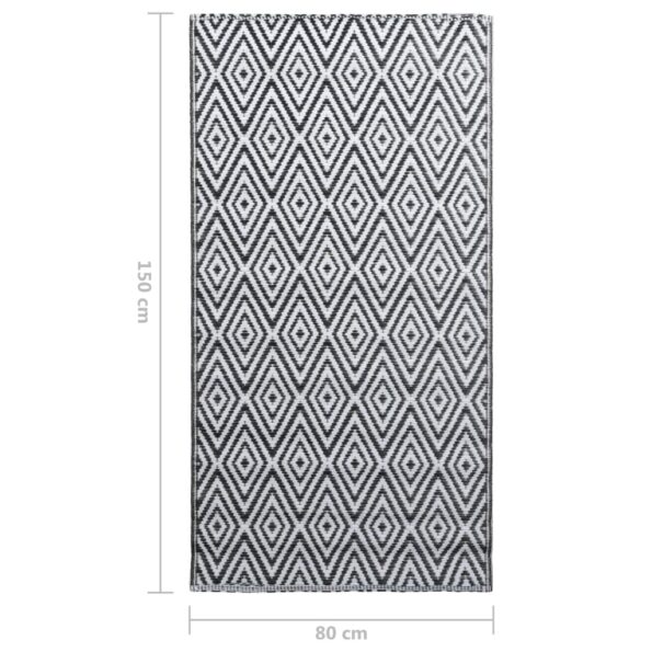 VXL8720286064252_g_en_hd_5.jpg vidaXL Vonkajší koberec bielo-čierny 80x150 cm PP – Obrázok 7