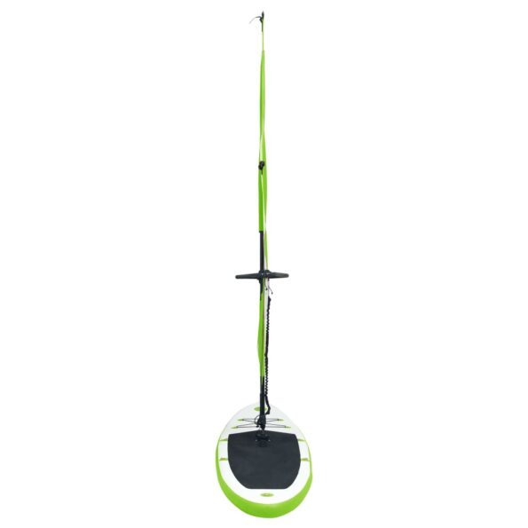 vidaXL Nafukovací Stand up paddleboard s plachtou, zeleno biely – Obrázok 5