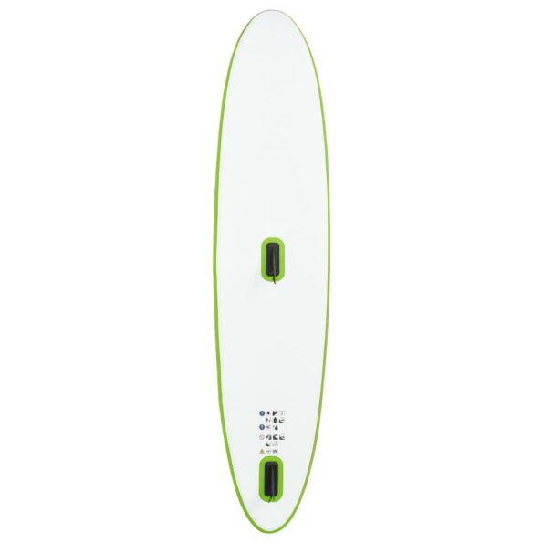 vidaXL Nafukovací Stand up paddleboard s plachtou, zeleno biely – Obrázok 7